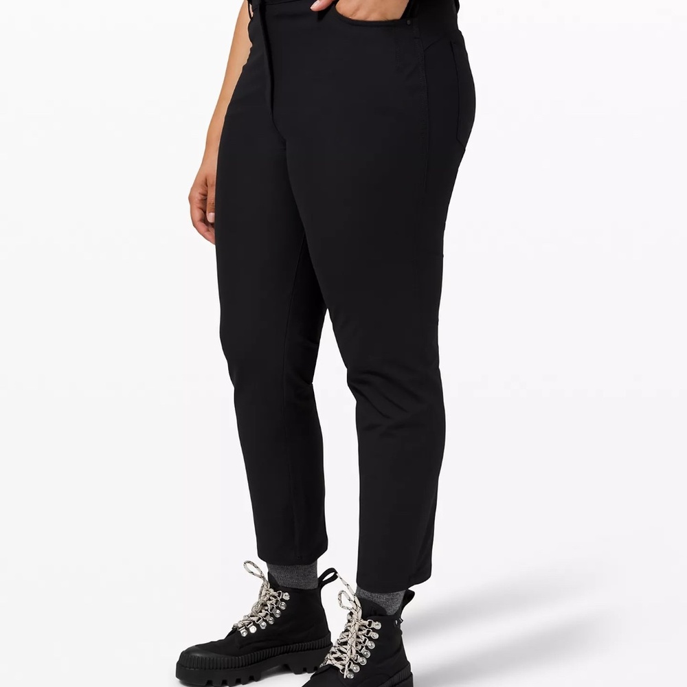 lululemon straight-leg dress-ant/casual pant, Size 4, Black, NWOT